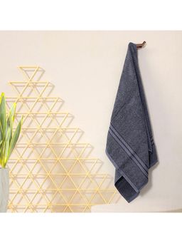 Layers - True Care 100% Cotton 380 Gsm Grey Solid Bath Towel (Medium)