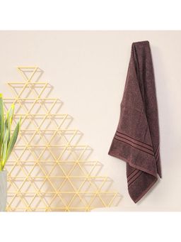 Layers - True Care 100% Cotton 380 Gsm Brown Solid Bath Towel (Medium)