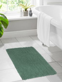 BIANCA - Thick Shaggy Anti Slip Bath Mat -Green (Large)