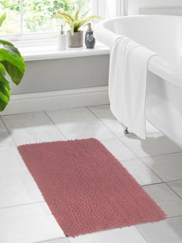 BIANCA - Thick Shaggy Anti Slip Bath Mat -Mauve (Large)
