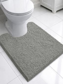 LUXEHOME INTERNATIONAL - Grey Chenille Contour Mat