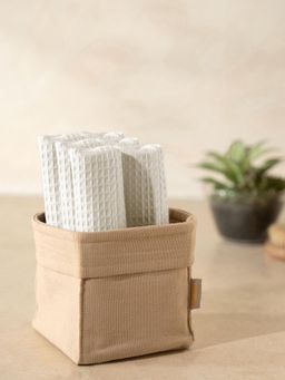 Maspar - White Cotton Ultra Soft Absorbent Quick Dry Face Towel Combo (Pack of 6)