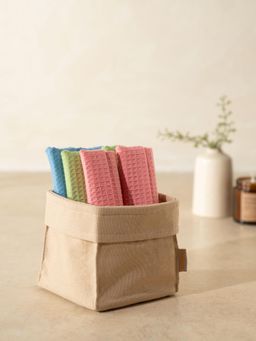 Maspar - Multi-Color Cotton Ultra Soft Absorbent Quick Dry Face Towel Combo (Pack of 6)