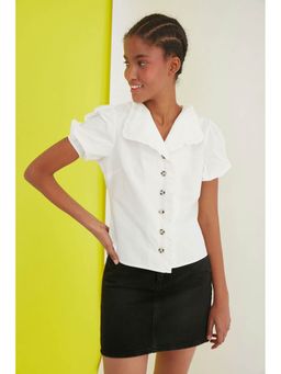 Trendyol - Button Down Shirt with Collar (UK 14)