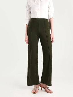 RAREISM - Solid Dark Olive Women's Trouser