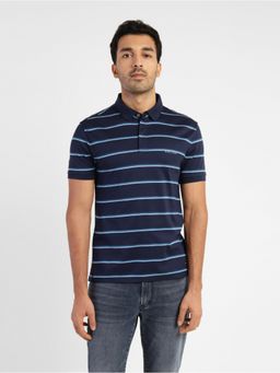 Levi's - Men Navy Blue Collar Polo T-Shirt