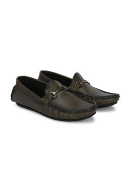 Delize - Olive Men Driving Casual Loafers