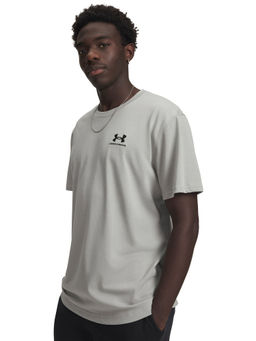Under Armour - Mens Logo Embroidered Heavyweight Short Sleeve T-Shirt