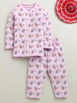 Bumzee - Pink Baby Girls Full Sleeves Top and Pyjama
