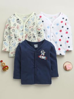 Bumzee - Boys Multi-Color Full Sleeves Jhablas (Pack of 3)