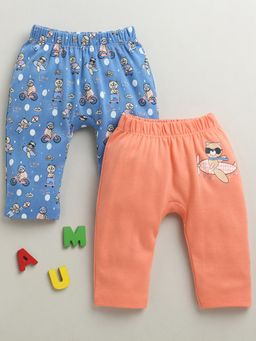 Bumzee - Multi-Color Printed Baby Girls Pants (Pack of 2)