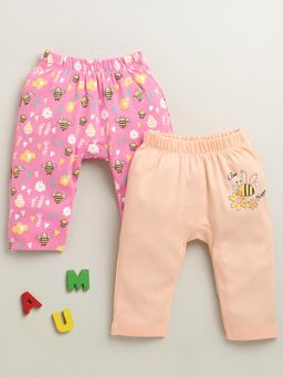Bumzee - Multi-Color Printed Baby Girls Pants (Pack of 2)