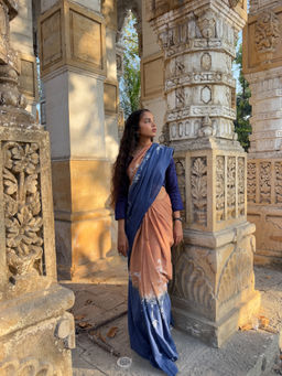 Soulweaves - Tattva Dhara Multi-Color Saree with Unstitched Blouse