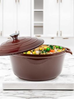 The Better Home - Rustic Enamel Cookware (4L) (Brown)