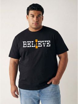 Toodlegram - Typography Cotton T-Shirt Regular Fit Half Sleeves Casual Wear