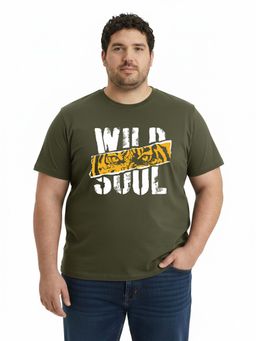 Toodlegram - Typography Cotton T-Shirt Regular Fit Half Sleeves Casual Wear