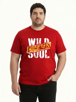 Toodlegram - Typography Cotton T-Shirt Regular Fit Half Sleeves Casual Wear