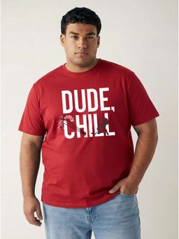 Toodlegram - Typography Cotton T-Shirt Regular Fit Half Sleeves Casual Wear