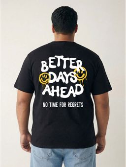 Toodlegram - Typography Cotton T-Shirt Regular Fit Half Sleeves Casual Wear