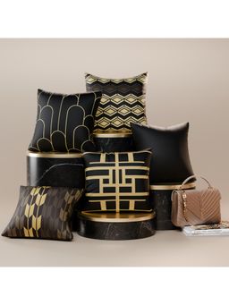 Stoa Paris - Multi-Color Anastasias Heirloom Polyester Satin Fabric Cushion Covers (Pack of 5)