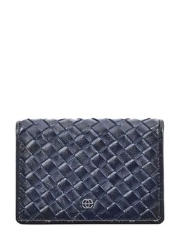 Eske - Elton Card Case, 3 Card Slots, Navy-Blue Braided