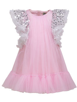 A Little Fable - Glitter Moon Pink Dress