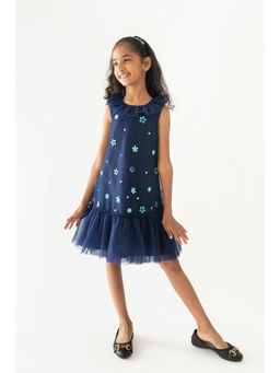 A Little Fable - Navy Dainty Garden Dress