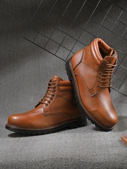 CARLO ROMANO - Men Ankle Casual Boots Tan