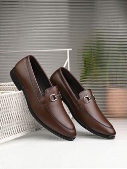 CARLO ROMANO - Men Vegan Leather Loafers Brown