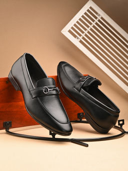 CARLO ROMANO - Men Vegan Leather Loafers Black
