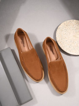 CARLO ROMANO - Men Vegan Leather Casual Loafers Tan