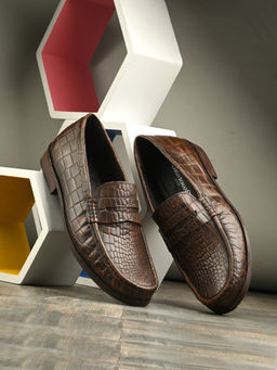 CARLO ROMANO - Men Formal Leather Loafers Brown