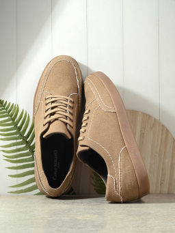 CARLO ROMANO - Men Casual Lace-Ups Sneakers Beige