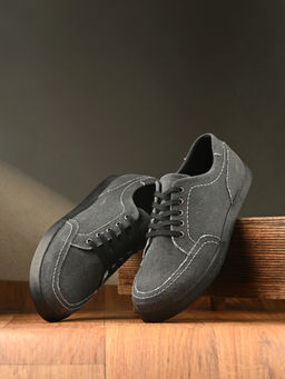 CARLO ROMANO - Men Casual Lace-Ups Sneakers Black