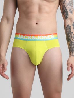 Jack & Jones - Men Typographic Yellow Brief