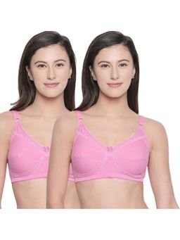 Bodycare - B, C & D Cup Perfect Coverage Bra In 100% Cotton-Pack Of 2 - Pink