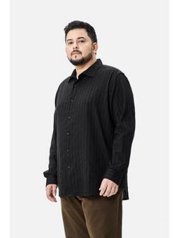 Snitch - Black Stripes Full Sleeves Regular Casual Shirt for Men