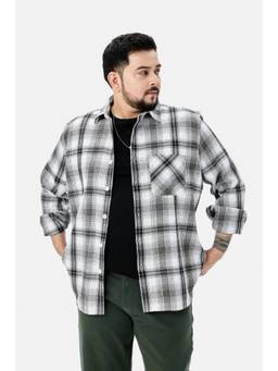 Snitch - Black Checks Full Sleeves Regular Casual Shirt for Men