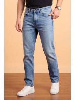 Peter England - Men Blue Relaxed Fit Jeans