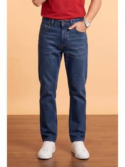 Peter England - Men Blue Relaxed Fit Jeans