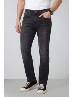 Peter England - Men Charcoal Regular Fit Jeans