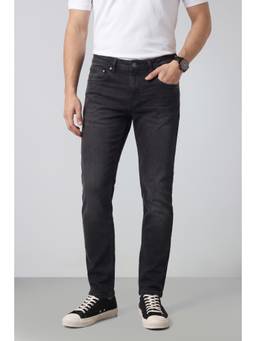 Peter England - Men Charcoal Contemporary Fit Jeans