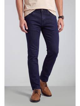 Peter England - Men Indigo Blue Contemporary Fit Jeans
