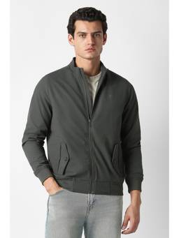 Van Heusen - Men Grey Solid Formal Jacket