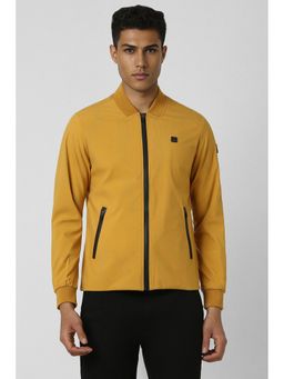 Van Heusen - Men Yellow Solid/Plain Casual Jacket