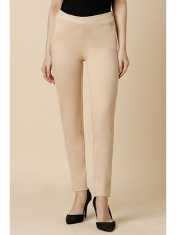 Allen Solly - Women Beige Regular Fit Formal Leggings