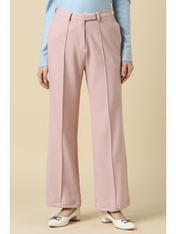 Allen Solly - Women Pink Regular Fit Solid Casual Trousers