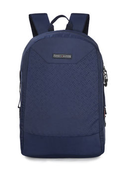 Tommy Hilfiger - Sargi Unisex Laptop Backpack Branding Print 18 Inch Navy Blue 8903496175721