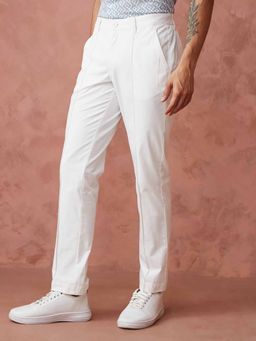 Fabindia - Off White Cotton Ankle Length Jama Chinos