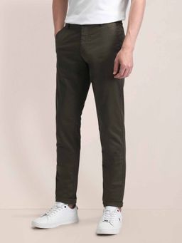 U.S. POLO ASSN. - Mid Rise Regular Fit Casual Trousers Green